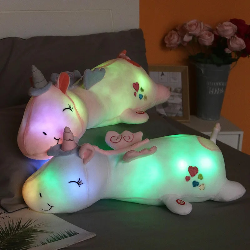 FényPlüss Unikornis 60cm