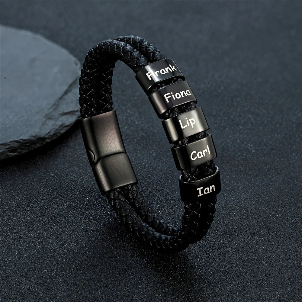 Családi Karkötő – Gravírozott Nevekkel