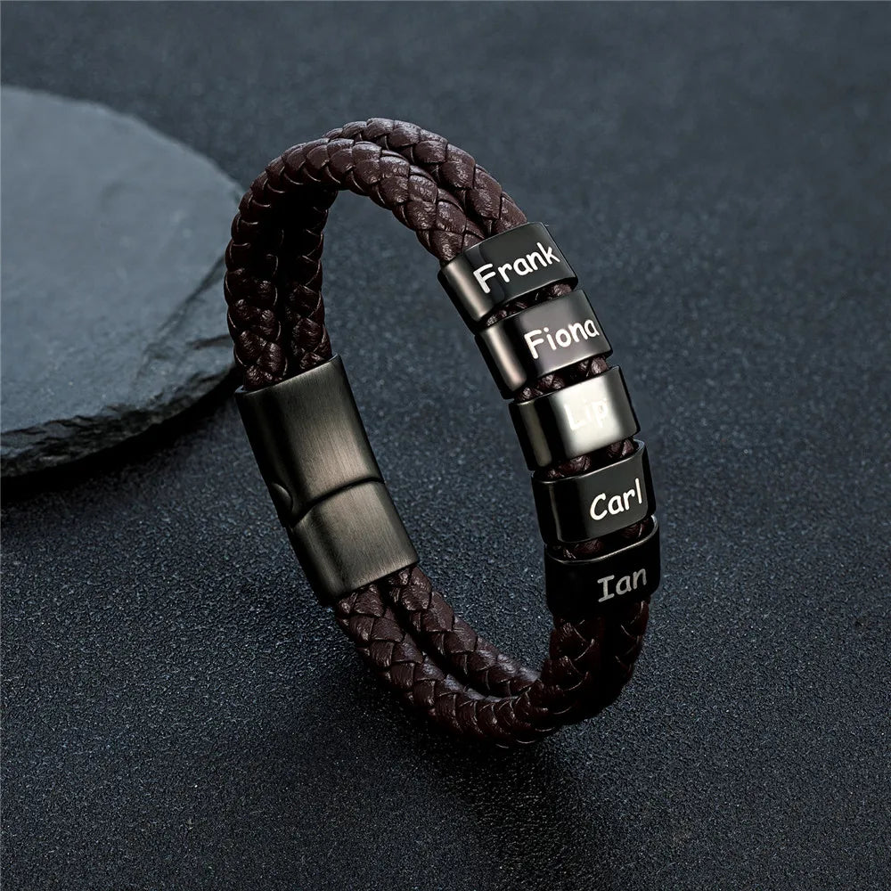 Családi Karkötő – Gravírozott Nevekkel