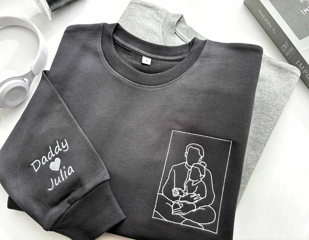 Szeretettel Hímzett Családi Pulóver