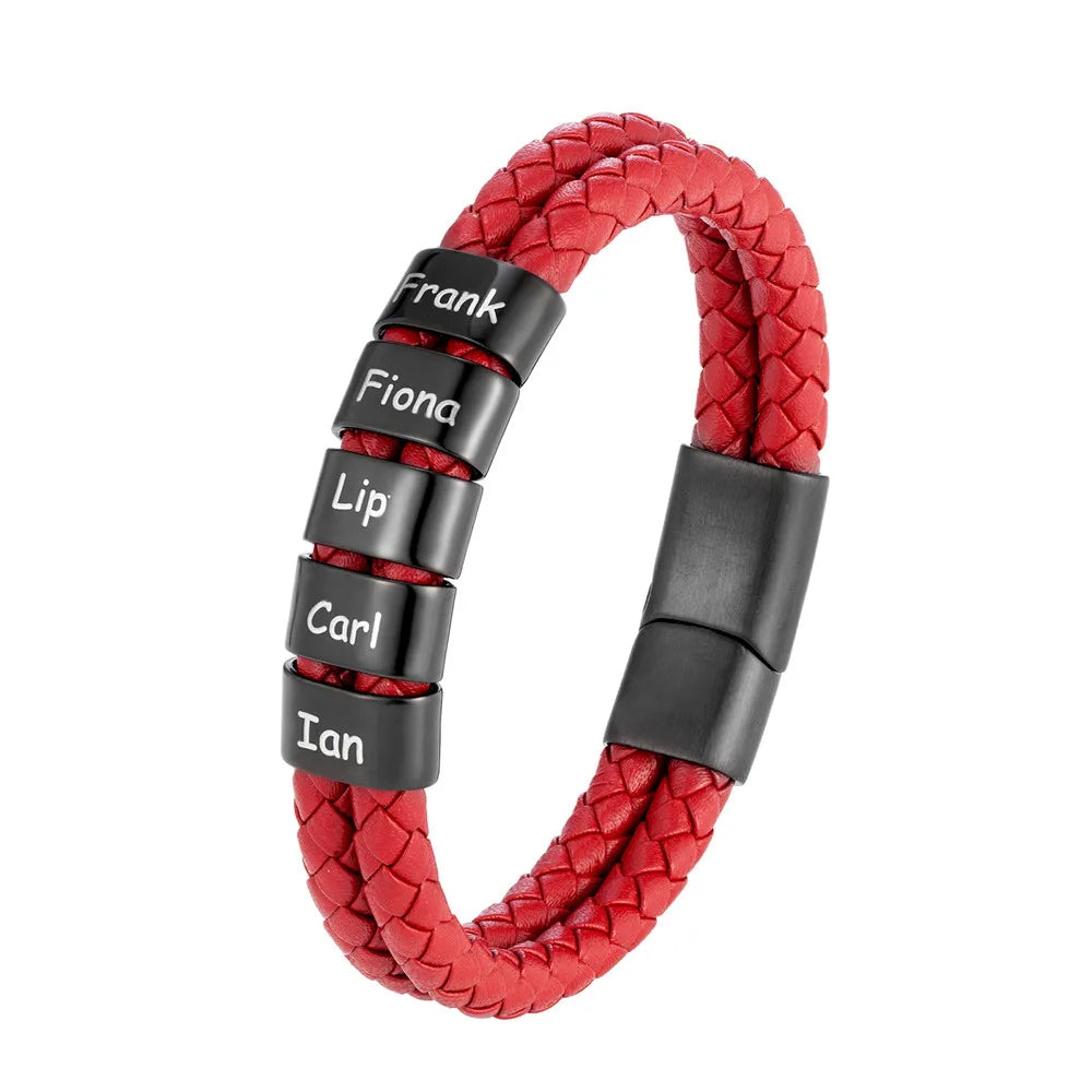 Családi Karkötő – Gravírozott Nevekkel