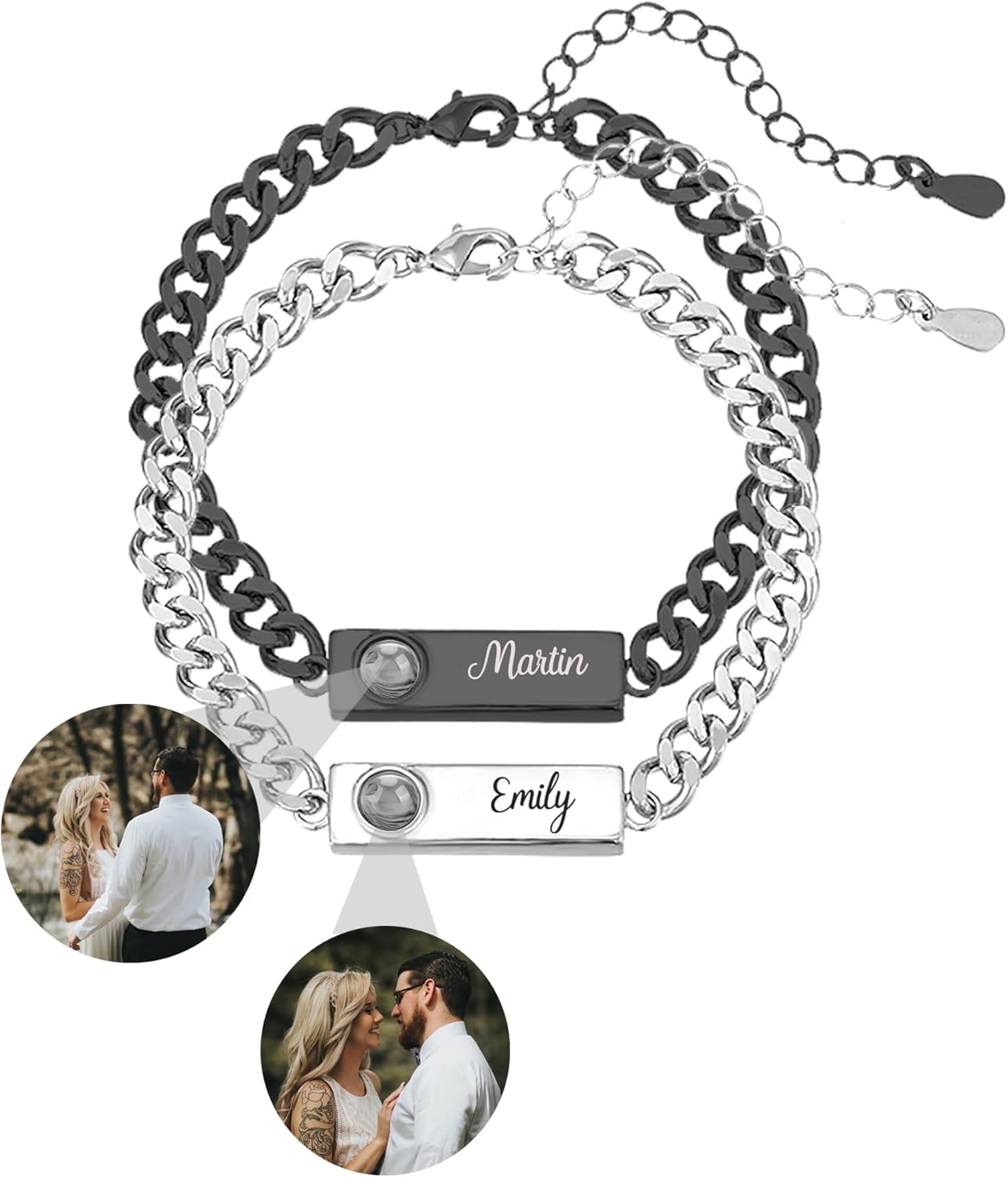 Összetartozunk – Páros Fotós & Gravírozott Karkötő
