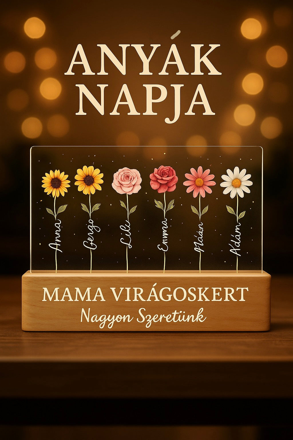 AnyaFény Családi Virágoskert Lámpa