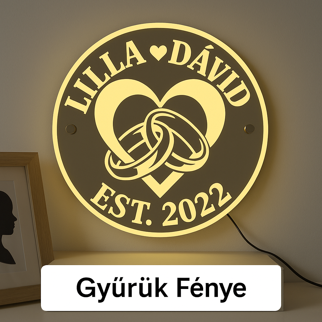 Led Szerelmi Gyűrűk Fénye