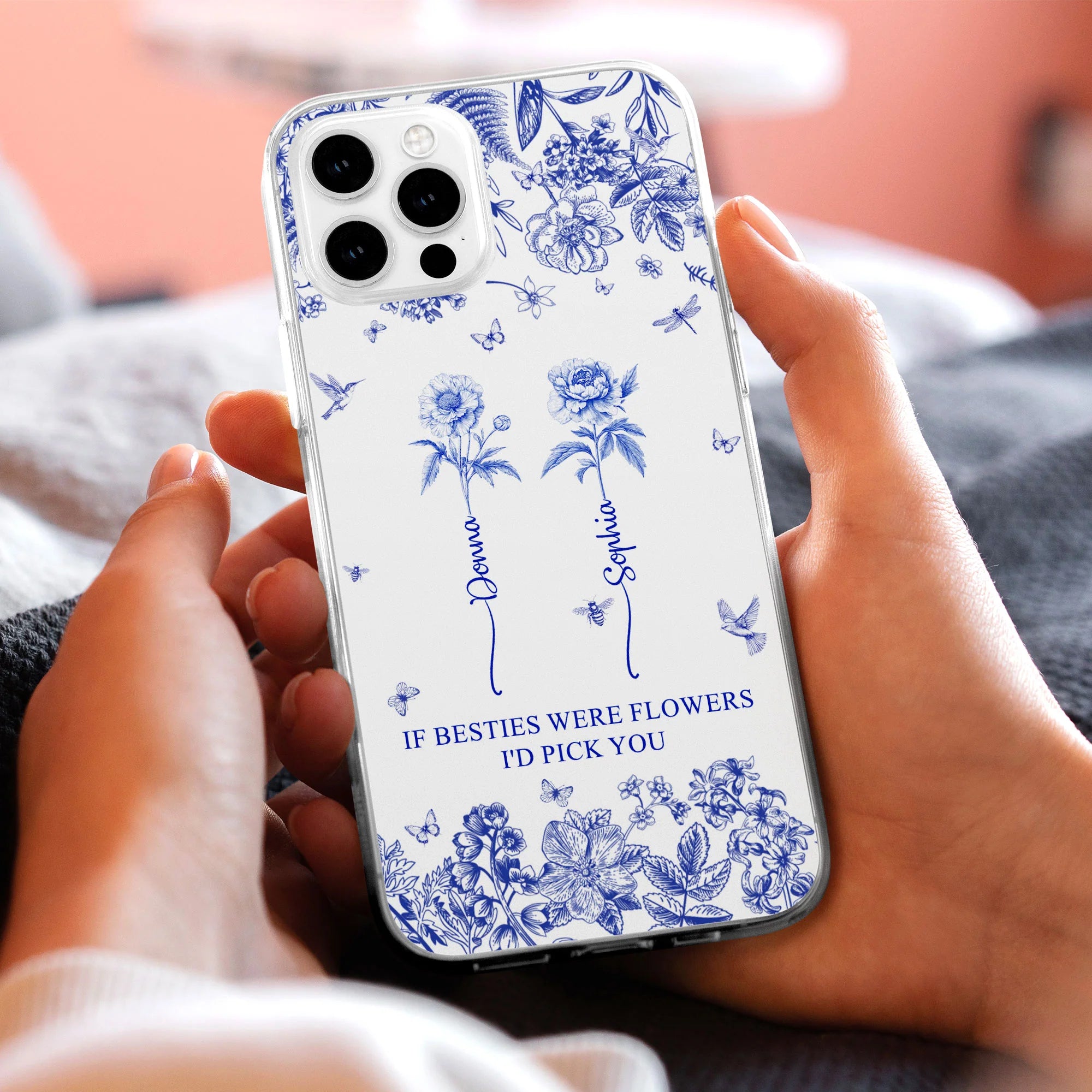 Egyedi Családi Virágoskert iPhone Tok