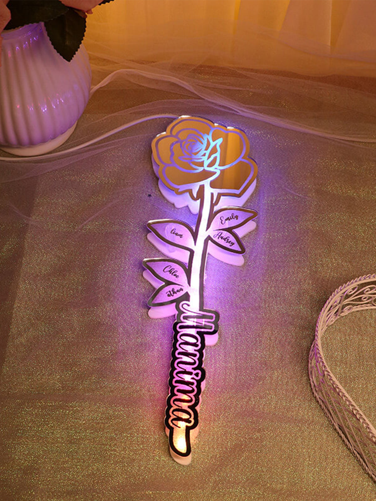 Család Rózsája – Világító Dekor