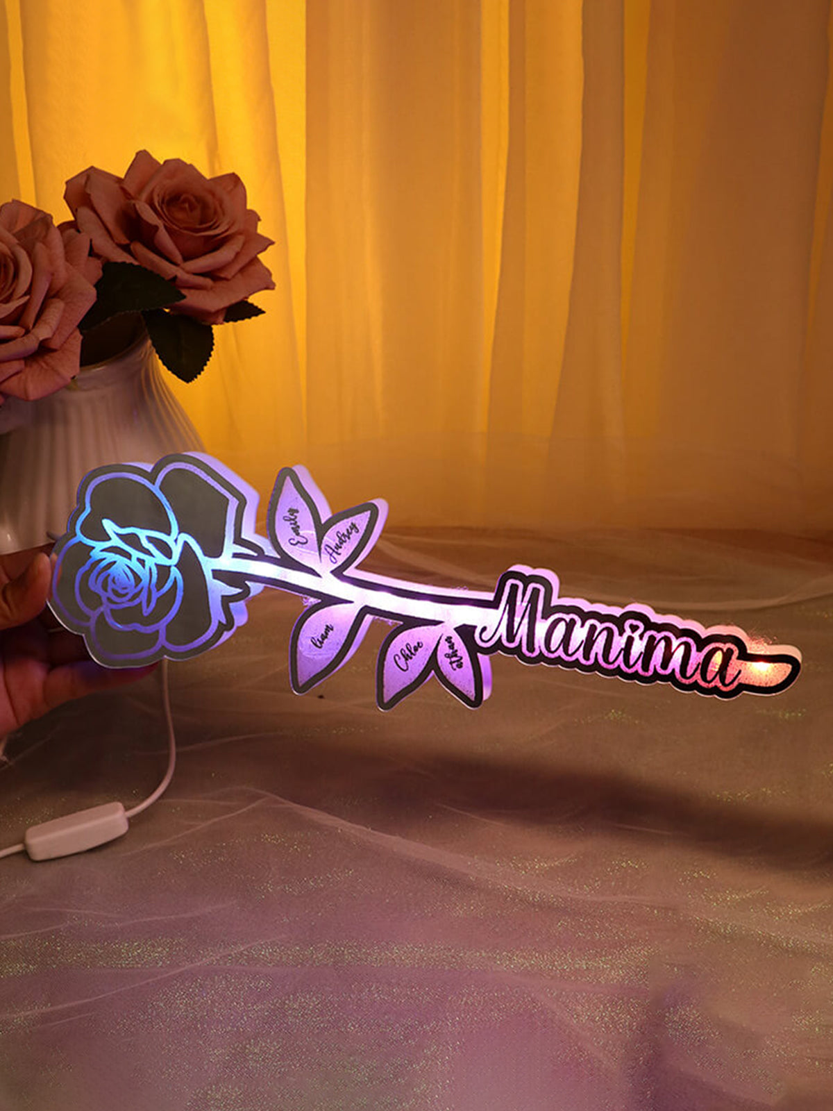 Család Rózsája – Világító Dekor