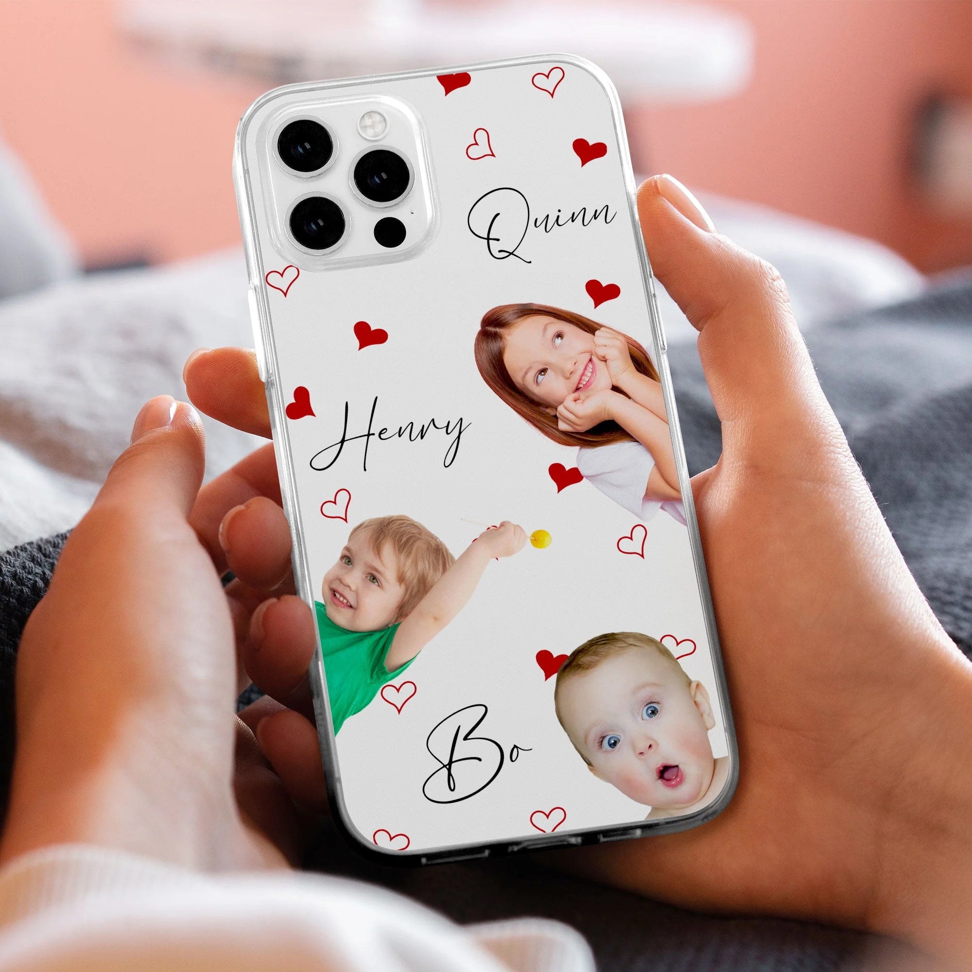 Egyedi Családi Arcok iPhone tok