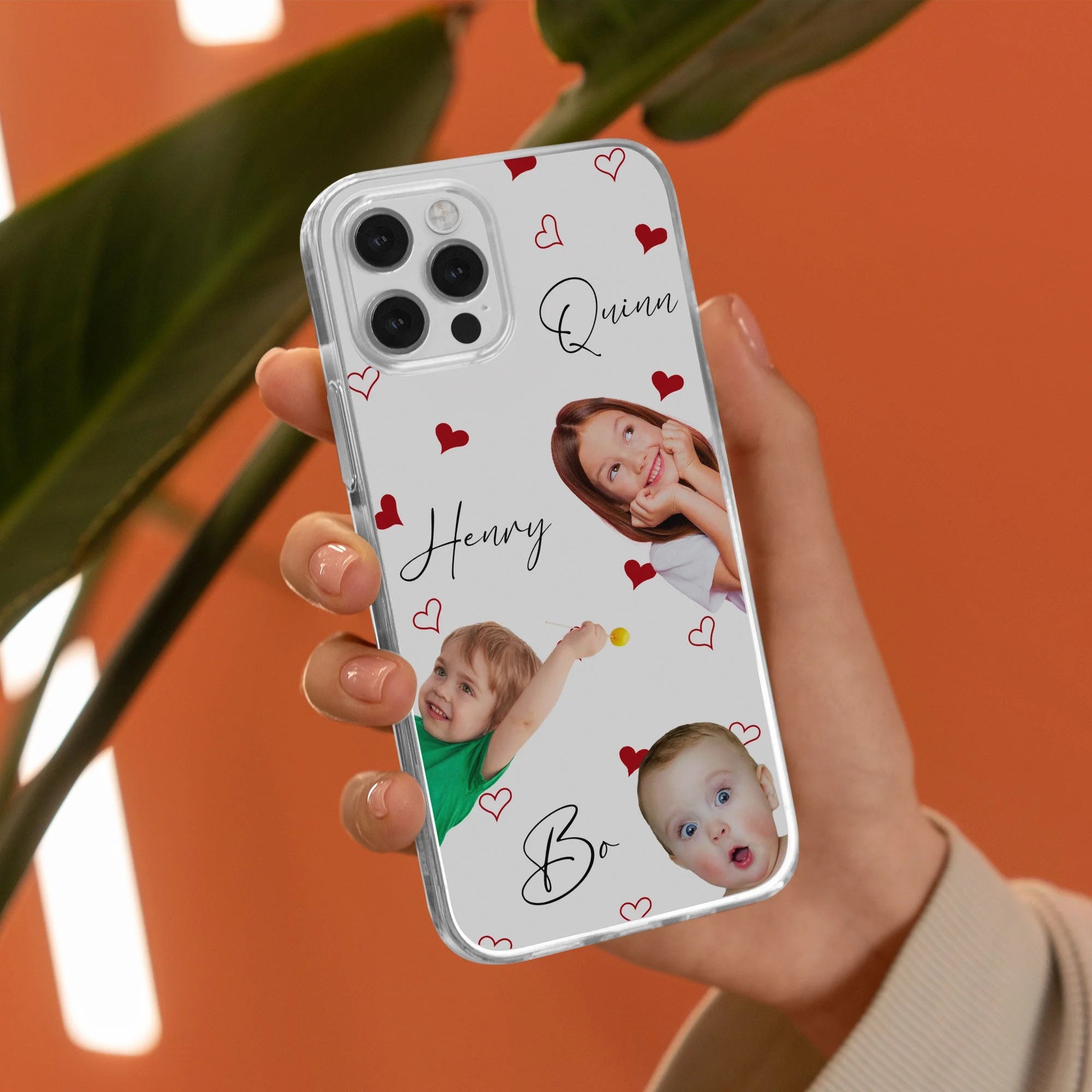 Egyedi Családi Arcok iPhone tok