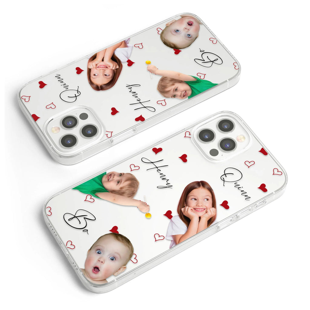 Egyedi Családi Arcok iPhone tok