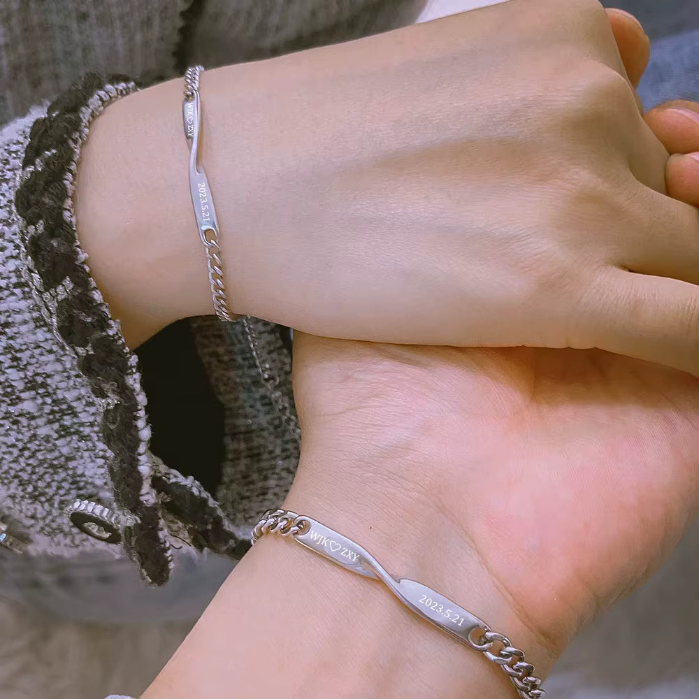 Örök Kötelék Névre Szóló Páros Karkötő