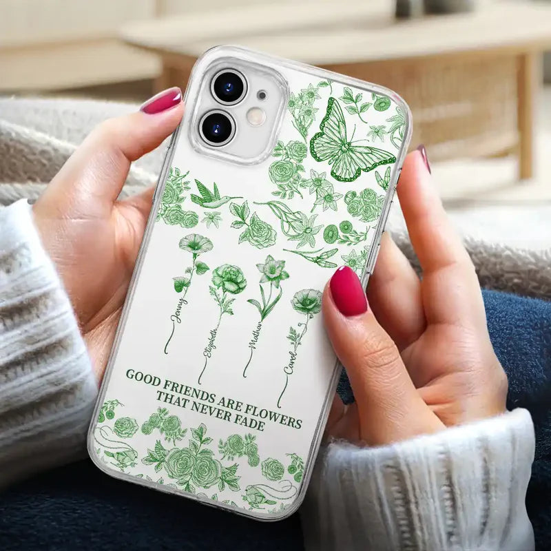 Egyedi Családi Virágoskert iPhone Tok