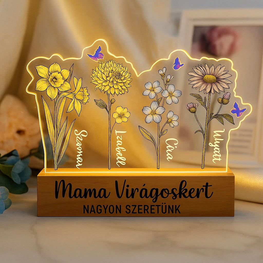 AnyaFény Családi Virágoskert Lámpa