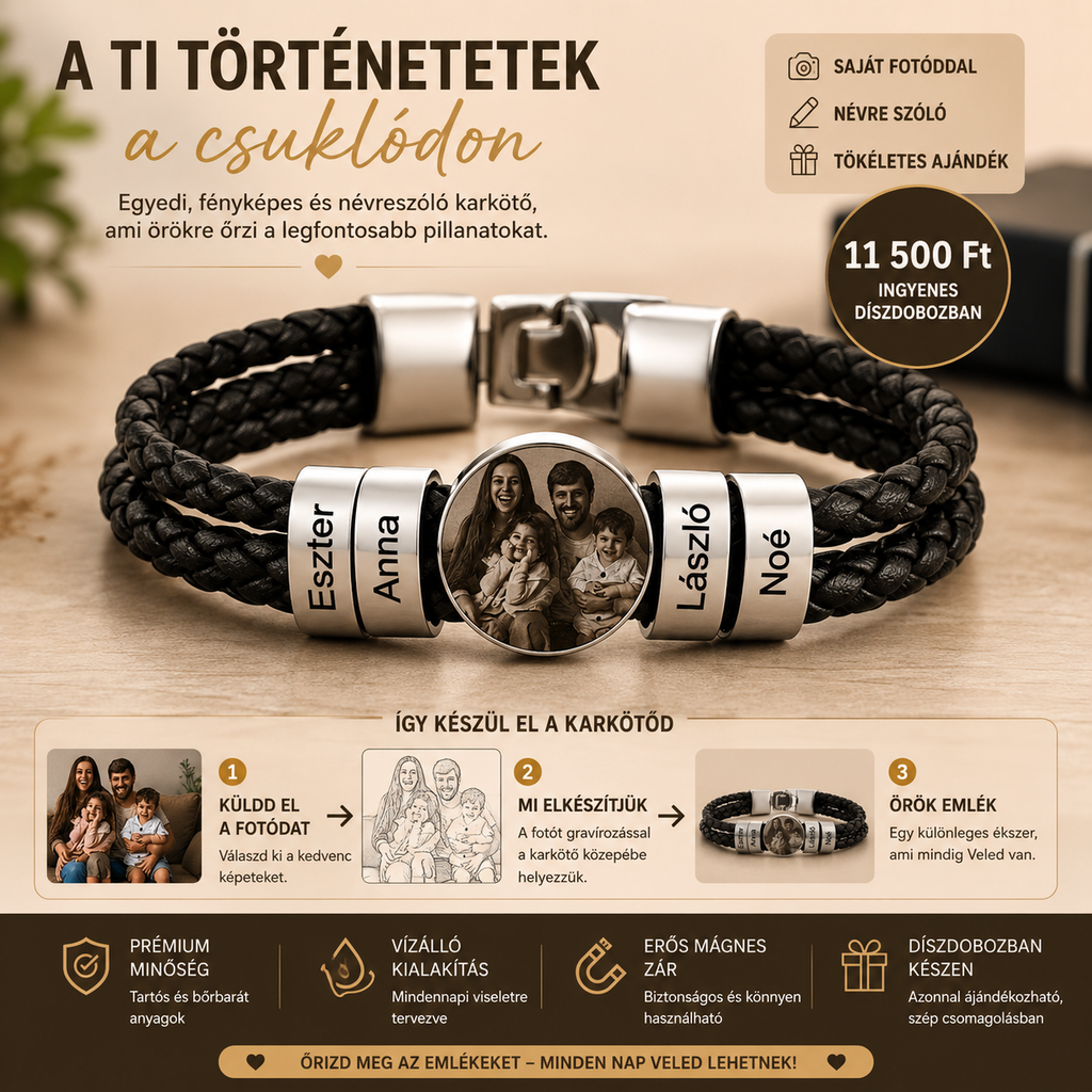 Örök Emlék Fényképes Karkötő