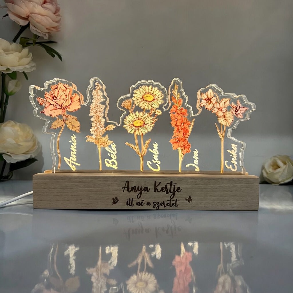 AnyaFény Családi Virágoskert Lámpa