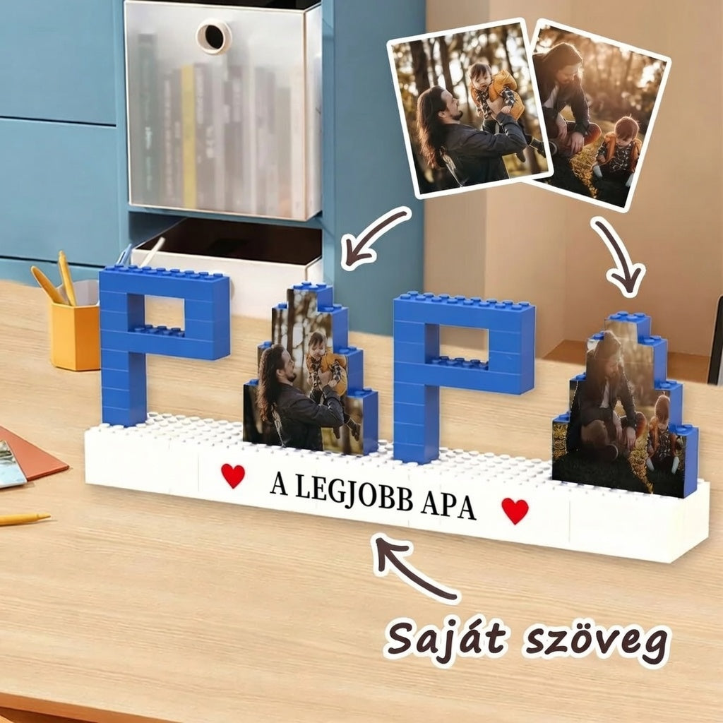 APA - PAPA – MAMA - Építőkockás emlék