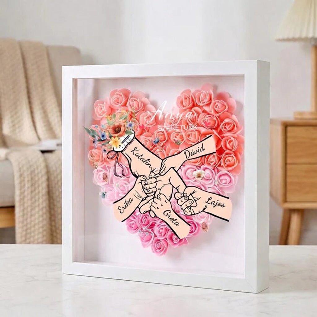 Örök Virágbox - Családi Ölelés