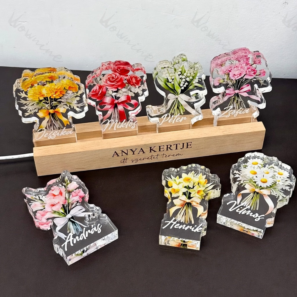 Mama virágoskertje éjszakai lámpa