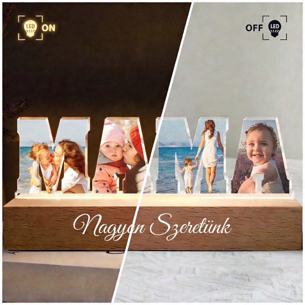 Személyre Szabott MAMA Fotólámpa