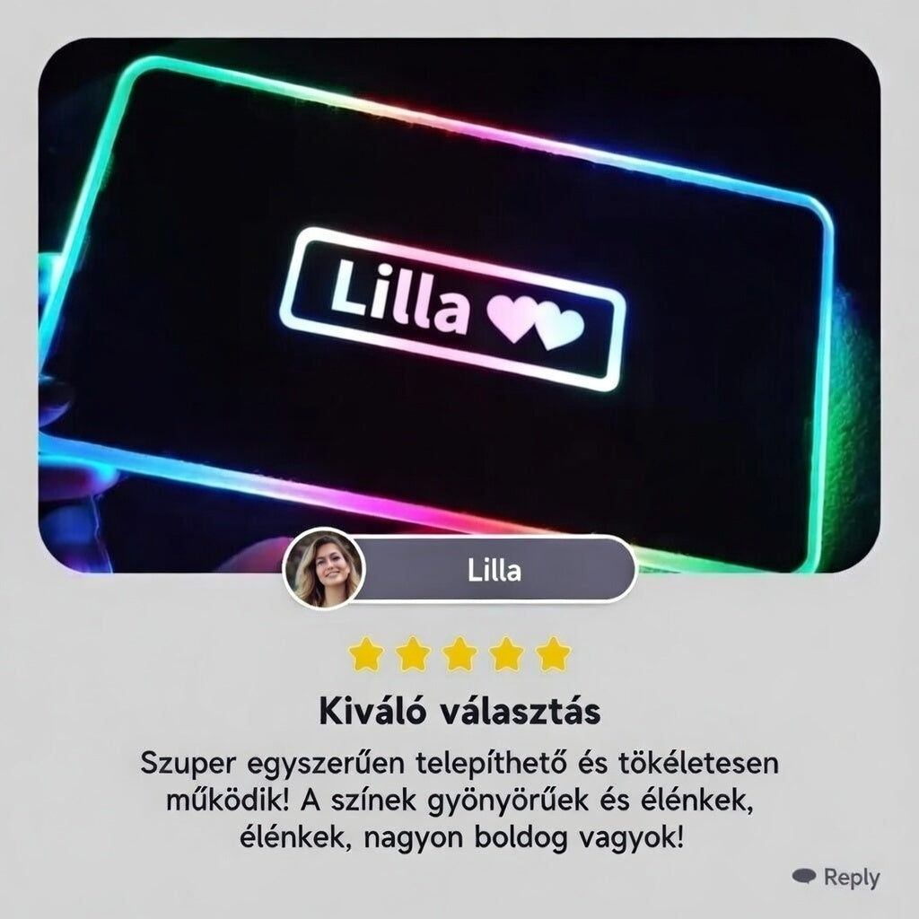 Belépőfény – Egyedi Névvel vagy Logóval