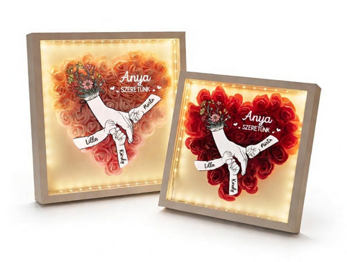 Örök Virágbox - Családi Ölelés