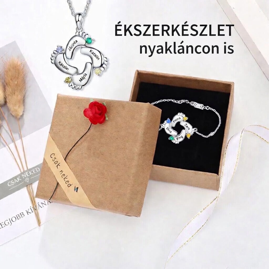 Anyai Szeretet Medál – Születési Köves Ékszer