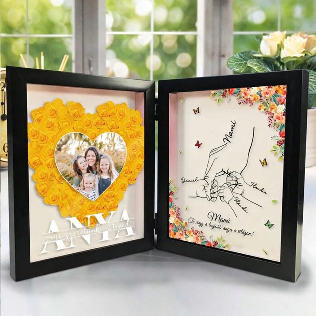 Anya Világa – 3D rózsaszíves és puzzle-fotós díszdoboz