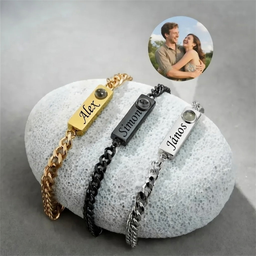 Összetartozunk – Páros Fotós & Gravírozott Karkötő