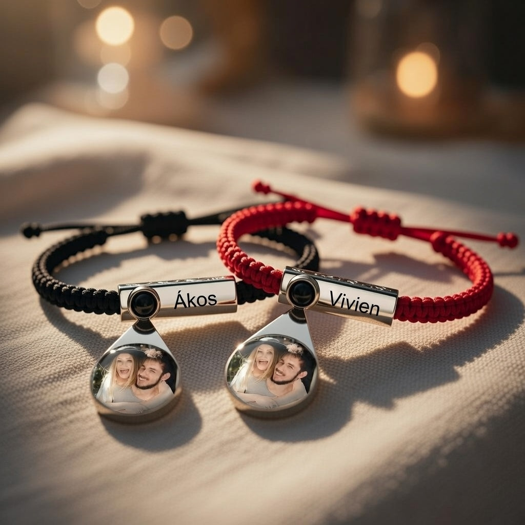 Összetartozunk – Páros Fotóvetítős Karkötő