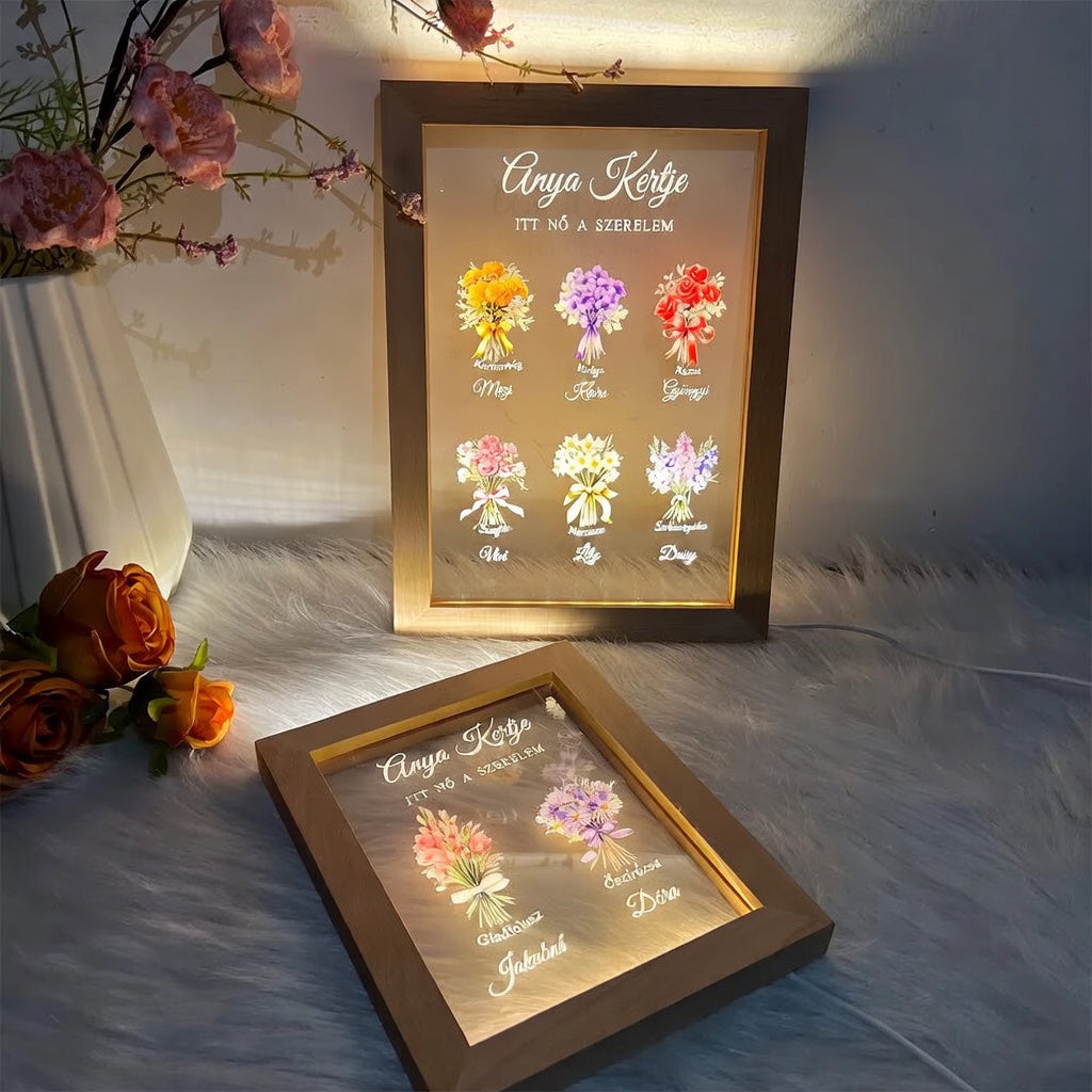 Szeretetkert Világító Emlékkeret