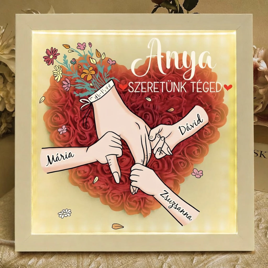 Örök Virágbox - Családi Ölelés