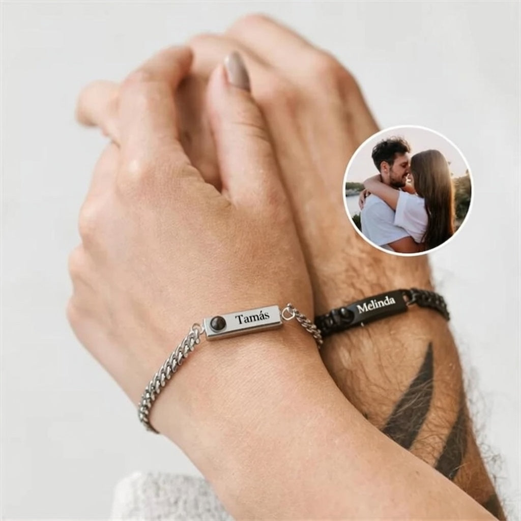 Összetartozunk – Páros Fotós & Gravírozott Karkötő