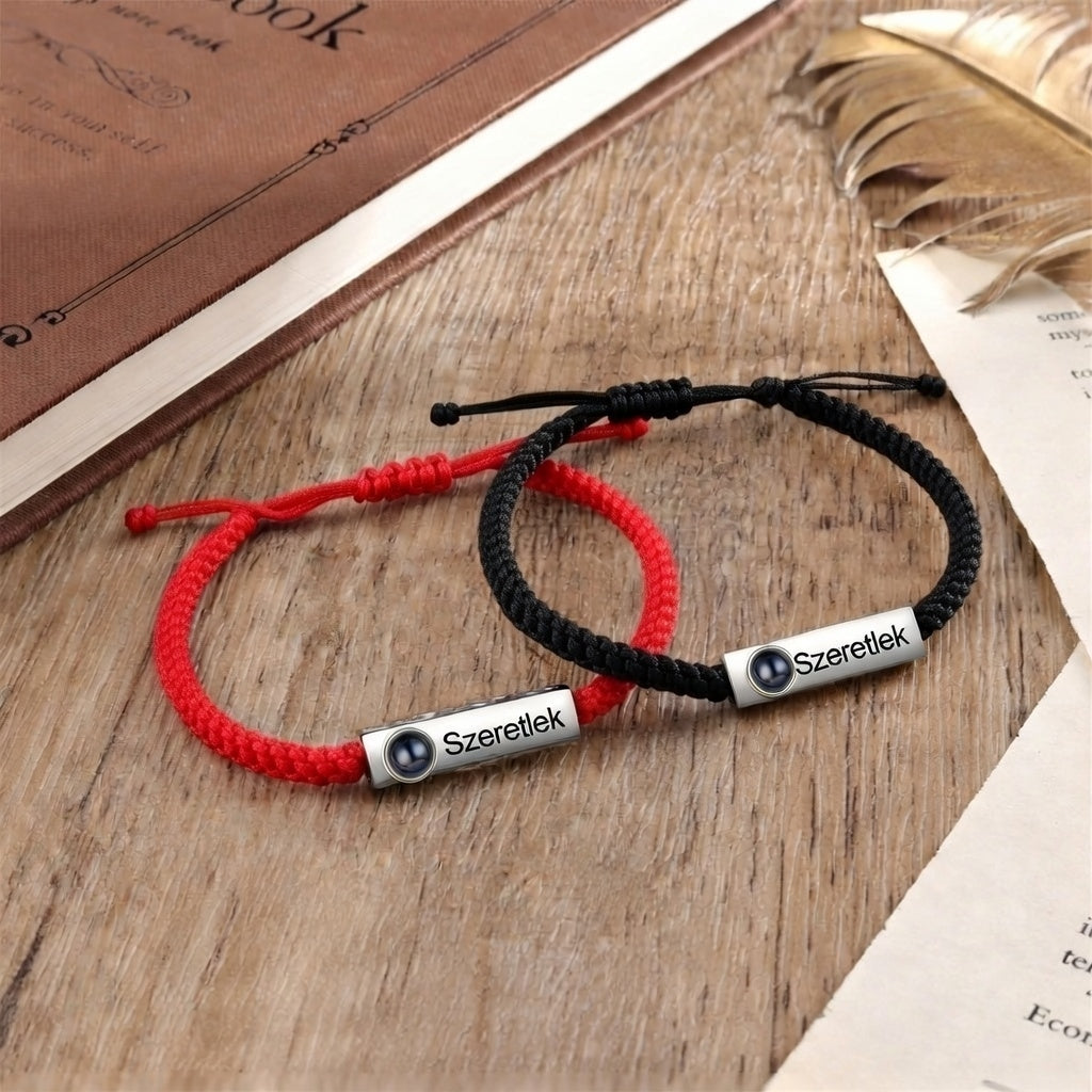 Összetartozunk – Páros Fotóvetítős Karkötő