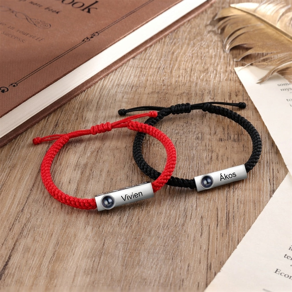 Összetartozunk – Páros Fotóvetítős Karkötő