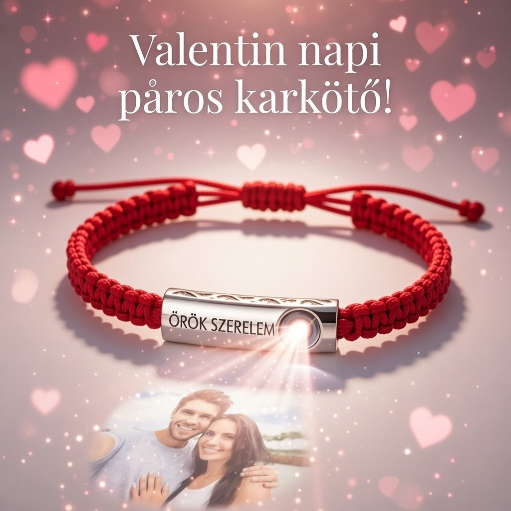 Összetartozunk – Páros Fotóvetítős Karkötő