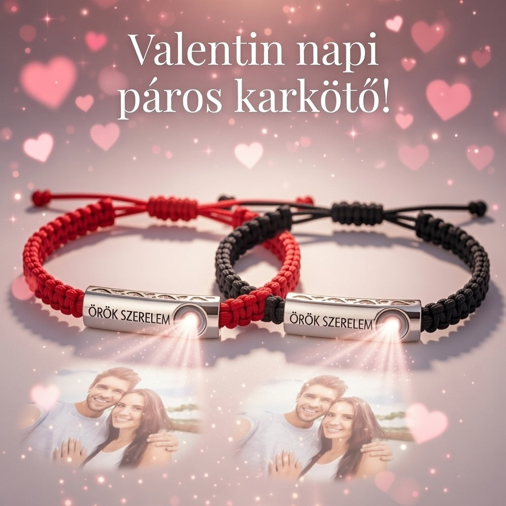 Összetartozunk – Páros Fotóvetítős Karkötő