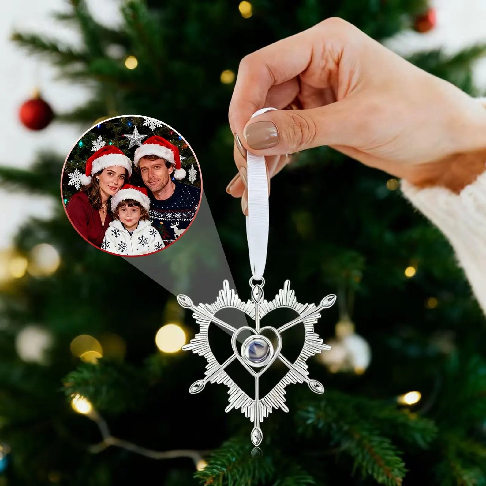 SzívLencse Emlékdísz