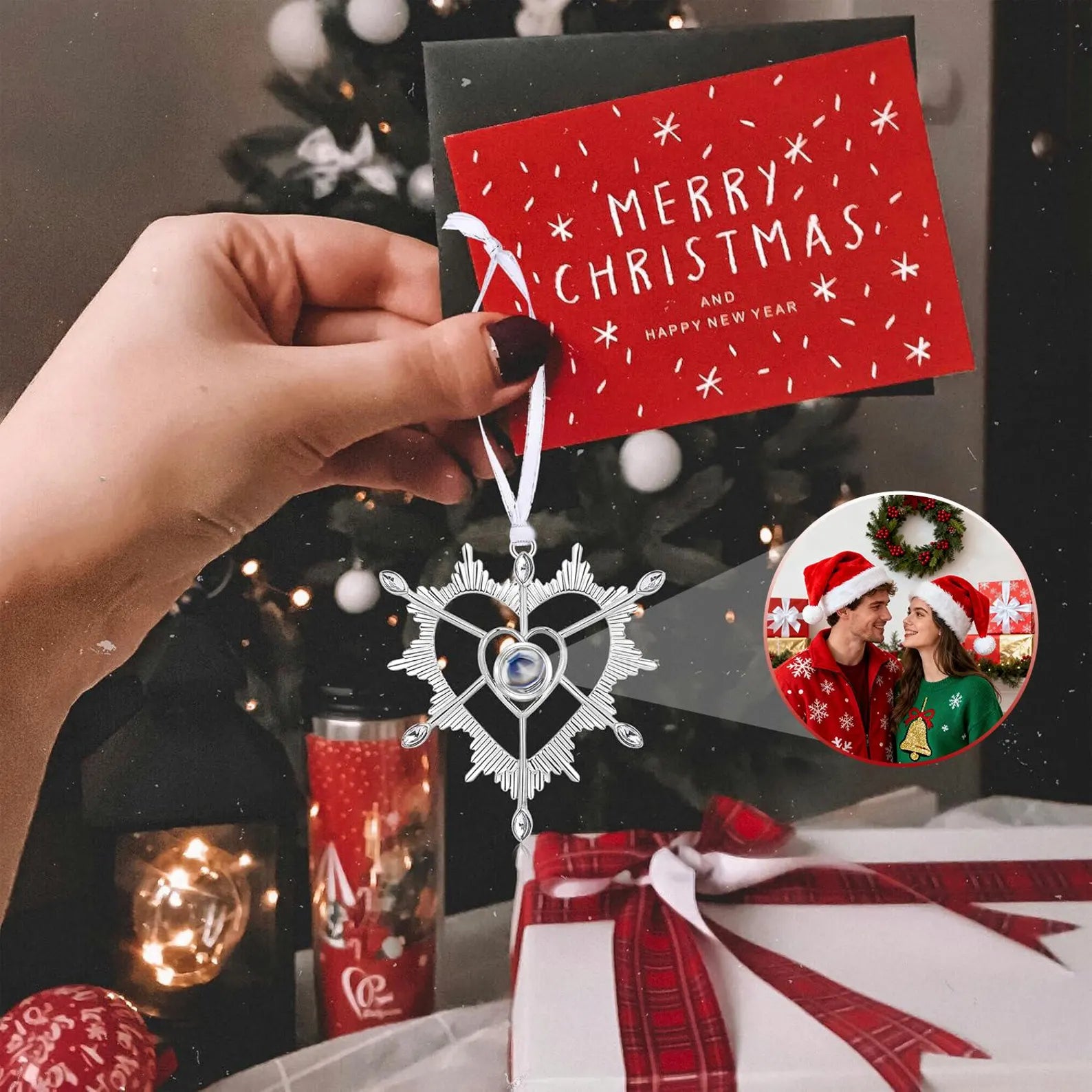 SzívLencse Emlékdísz