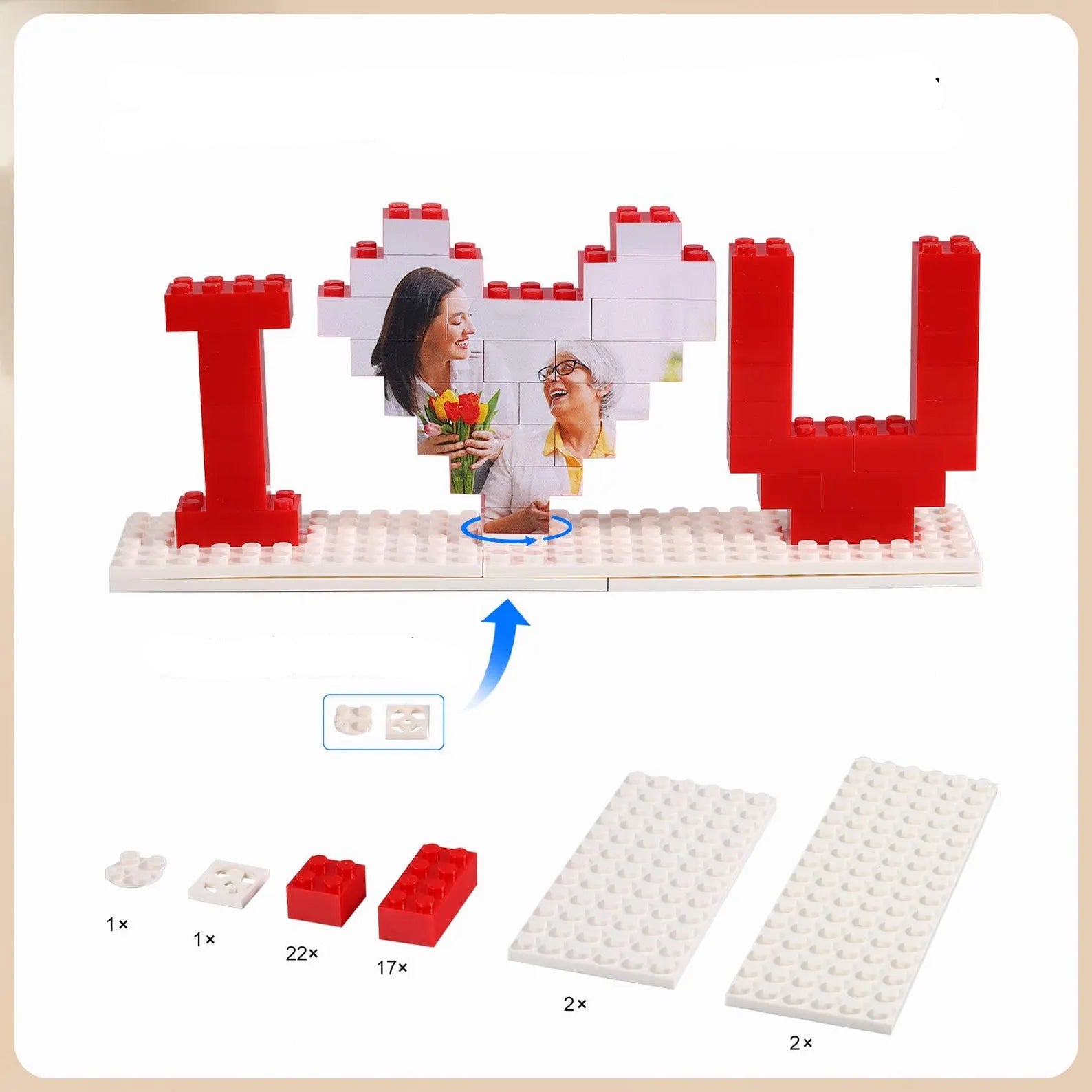 I ❤️ U – Építőkockás emlék