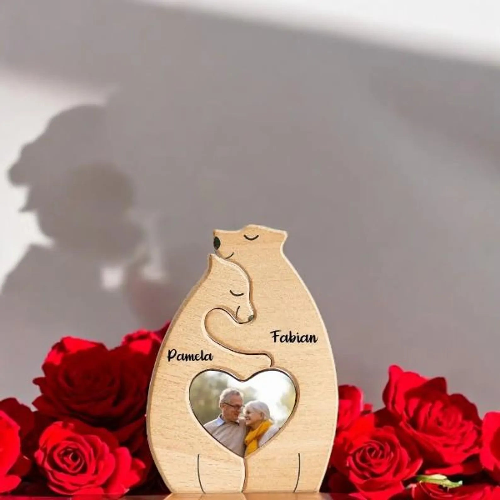 Szerelmünk Medvéje – Egyedi Fa Puzzle Gravírozással