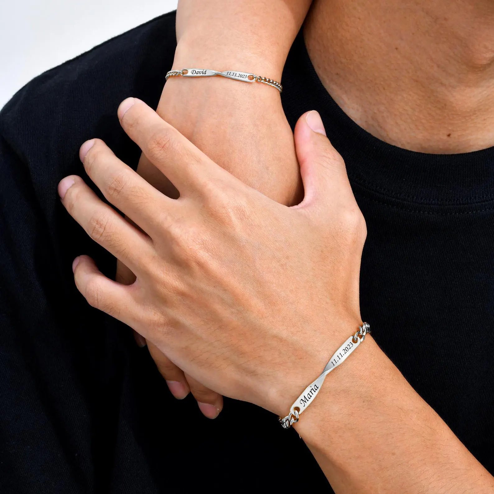 Örök Kötelék Névre Szóló Páros Karkötő