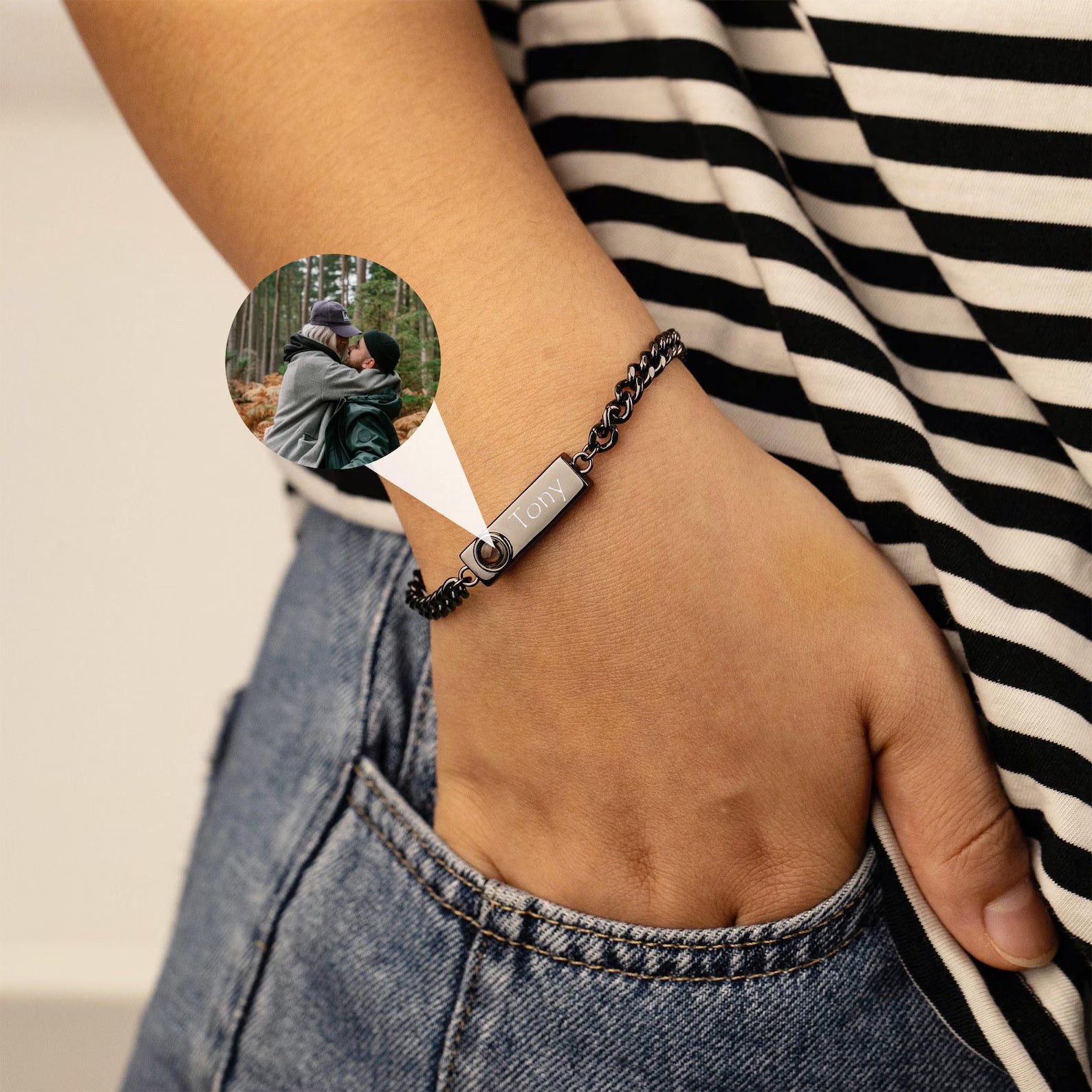 Összetartozunk – Páros Fotós & Gravírozott Karkötő