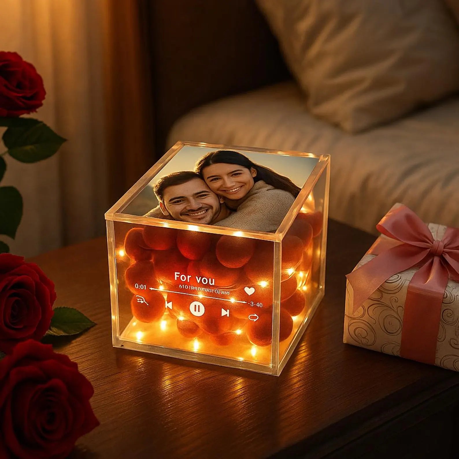 Szívünk Dala – Egyedi Fotós LED Zenedoboz