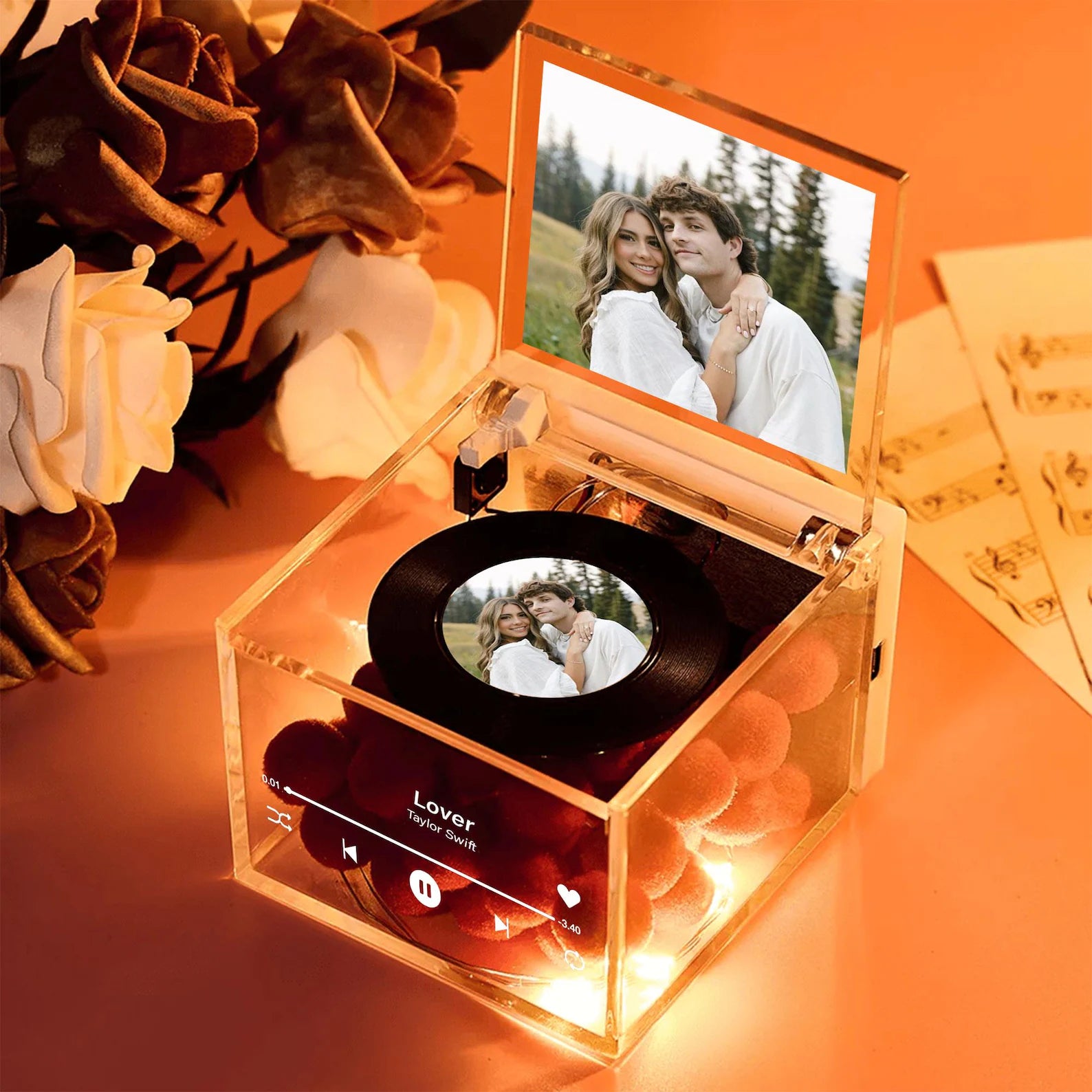 Szívünk Dala – Egyedi Fotós LED Zenedoboz