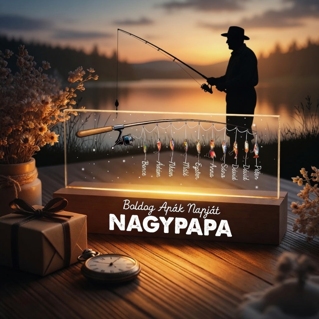 "Nagy Fogás" Személyre Szabott LED Lámpa