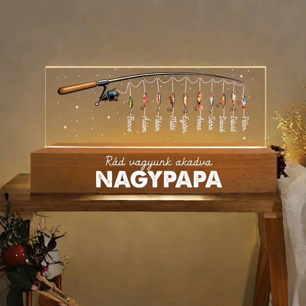 "Nagy Fogás" Személyre Szabott LED Lámpa