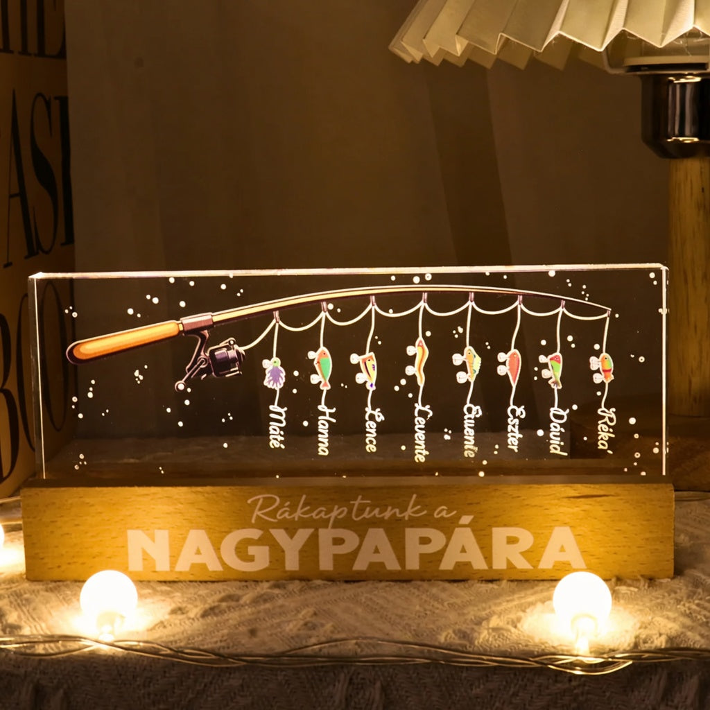 "Nagy Fogás" Személyre Szabott LED Lámpa