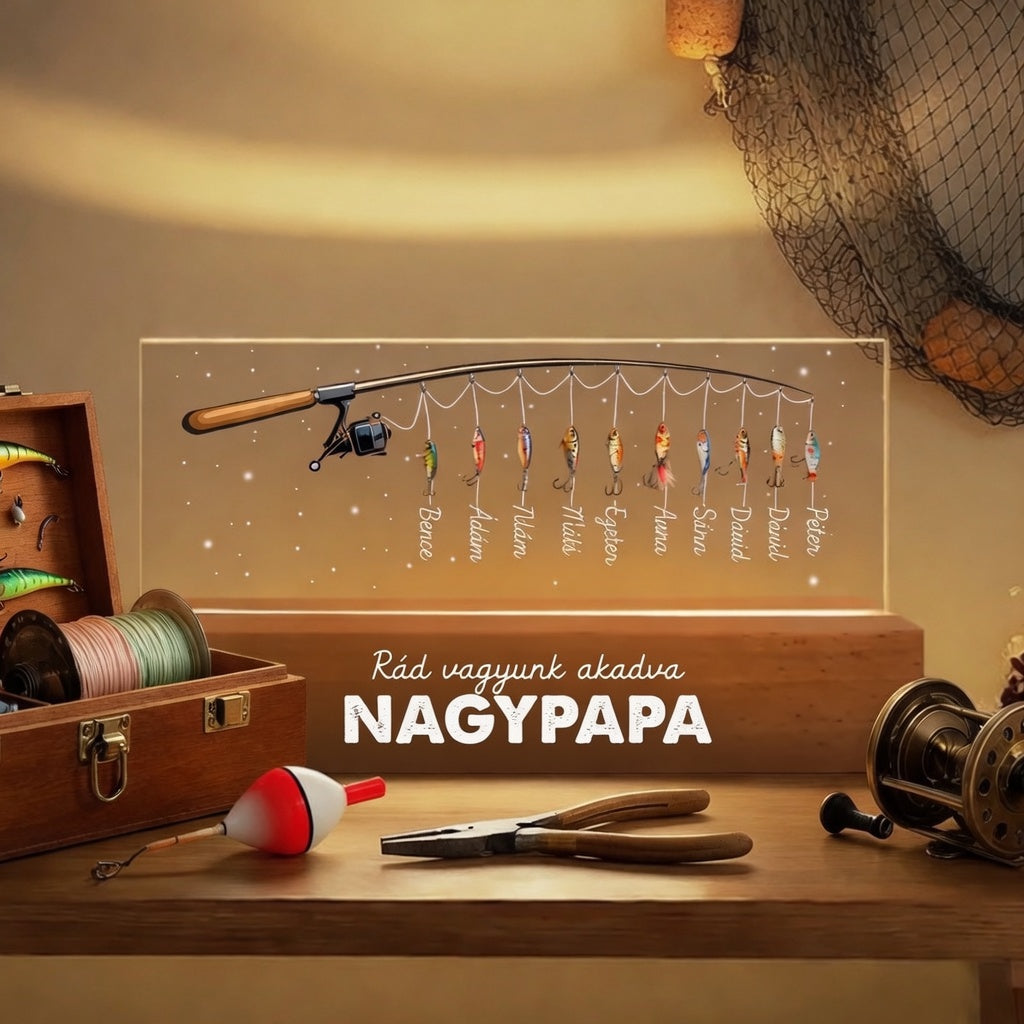 "Nagy Fogás" Személyre Szabott LED Lámpa