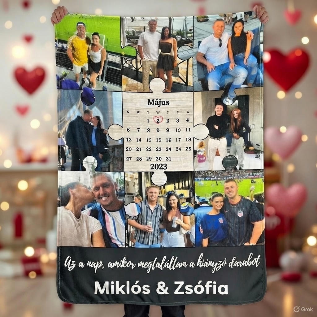 Puzzle Szerelem Takaró